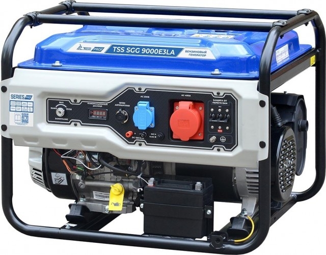 Генератор бензиновый ТСС SGG 9000E3LA 190051, 8 кВт, Синий детальное изображение - 1