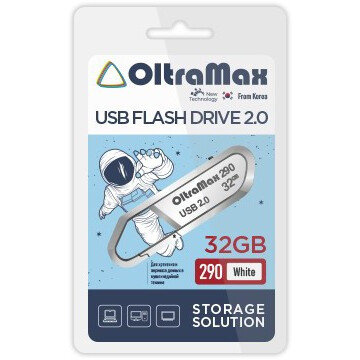 USB Flash накопитель OltraMax 290 32 ГБ, красный детальное изображение - 2