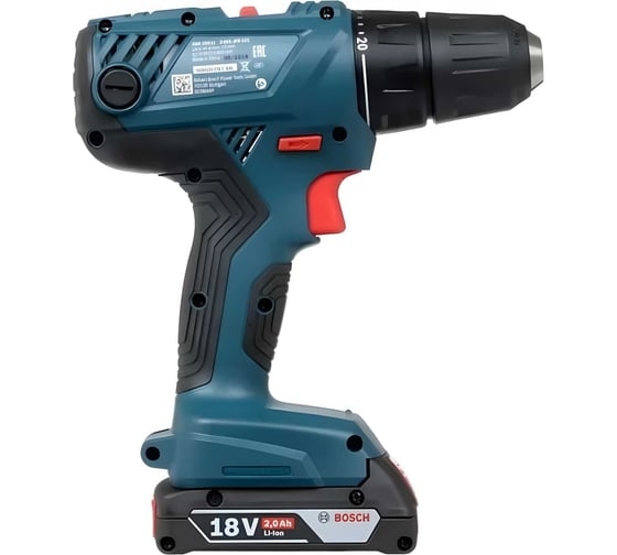 Аккумуляторная дрель-шуруповерт Bosch GSR 180-LI, 18 В, 54 Нм, 2 А·ч, 06019F8123 детальное изображение - 2
