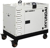 Генератор дизельный с воздушным охлаждением HYUNDAI DHY 14000SE-3, в кожухе, 10 кВт, Белый вариант - 5