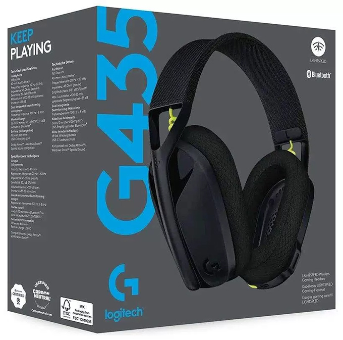Игровые наушники Logitech G435, Черный детальное изображение - 5