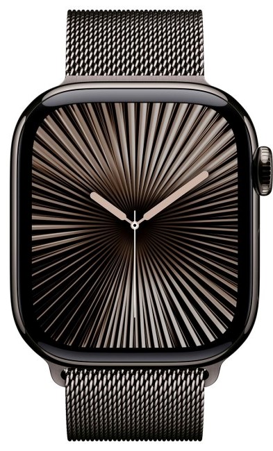 Умные часы Apple Watch Series 10 46 мм, Slate Titanium Case with Slate Milanese Loop детальное изображение - 2