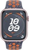 Умные часы Apple Watch Series 9 Pink Aluminum Case GPS + Cellular with Nike Sport Band Blue Flame, 41 mm, Голубое пламя вариант - 2