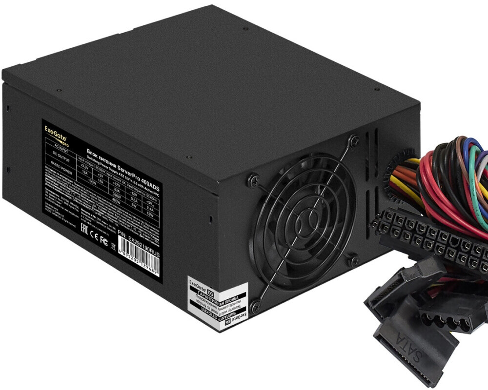 Серверный корпус ExeGate Pro 2U350-33/400ADS (EX298274RUS), 400 Вт, Черный детальное изображение - 3