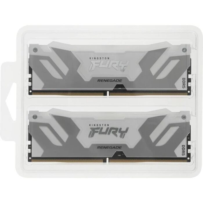 Оперативная память Kingston Fury Renegade White RGB DDR5 7200MHz, KF572C38RWAK2-32, 2x16 Гб KIT, 32 Гб №7