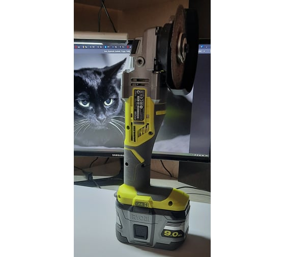 Углошлифмашина бесщеточная Ryobi ONE+ R18AG7-0 без аккумулятора в комплекте 5133002852, 125 мм, 11000 об/мин детальное изображение - 24