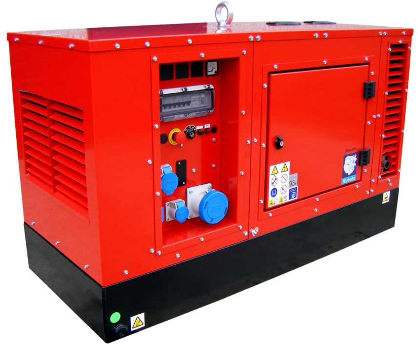 Генератор дизельный EUROPOWER EPS 163 DE 951011612, в кожухе, 13.2 кВт, Красный детальное изображение - 1