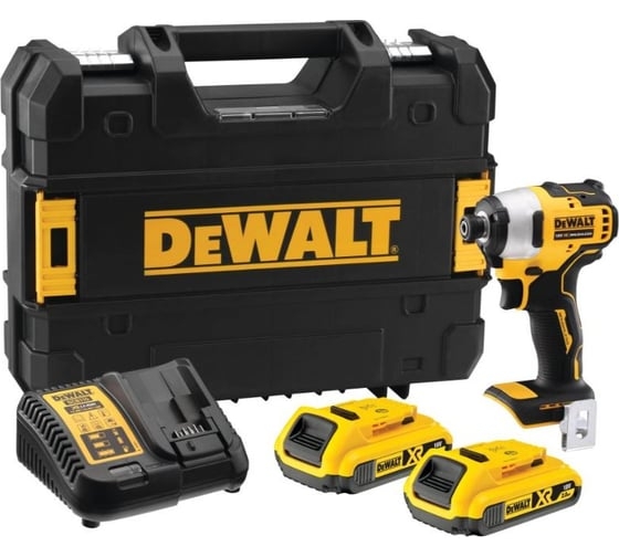 Аккумуляторный импульсный шуруповерт DeWALT DCF809D2T-QW, 18 В, 190 Нм, 2 А·ч детальное изображение - 1