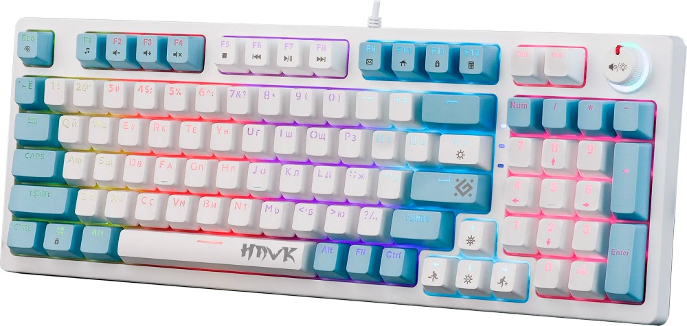 Клавиатура Defender Hawk GK-418, 45421, Голубой детальное изображение - 2