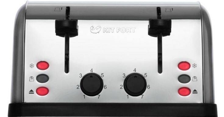 Тостер Kitfort КТ-2016, Серебряный детальное изображение - 1