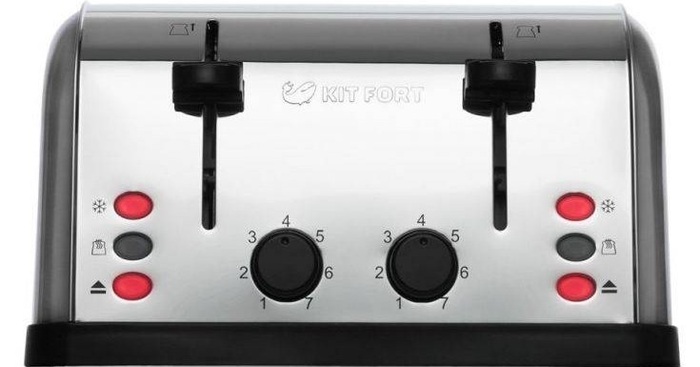 Тостер Kitfort КТ-2016, Серебряный №1