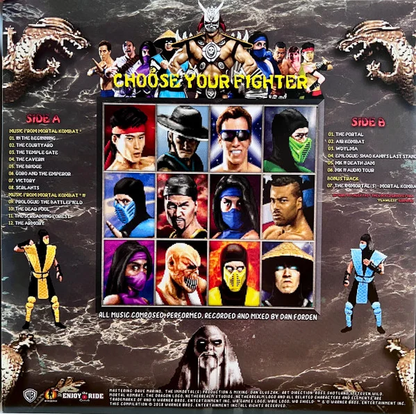 Виниловая пластинка OST (Game) Mortal Kombat I & II (Dan Forden) coloured LP детальное изображение - 2
