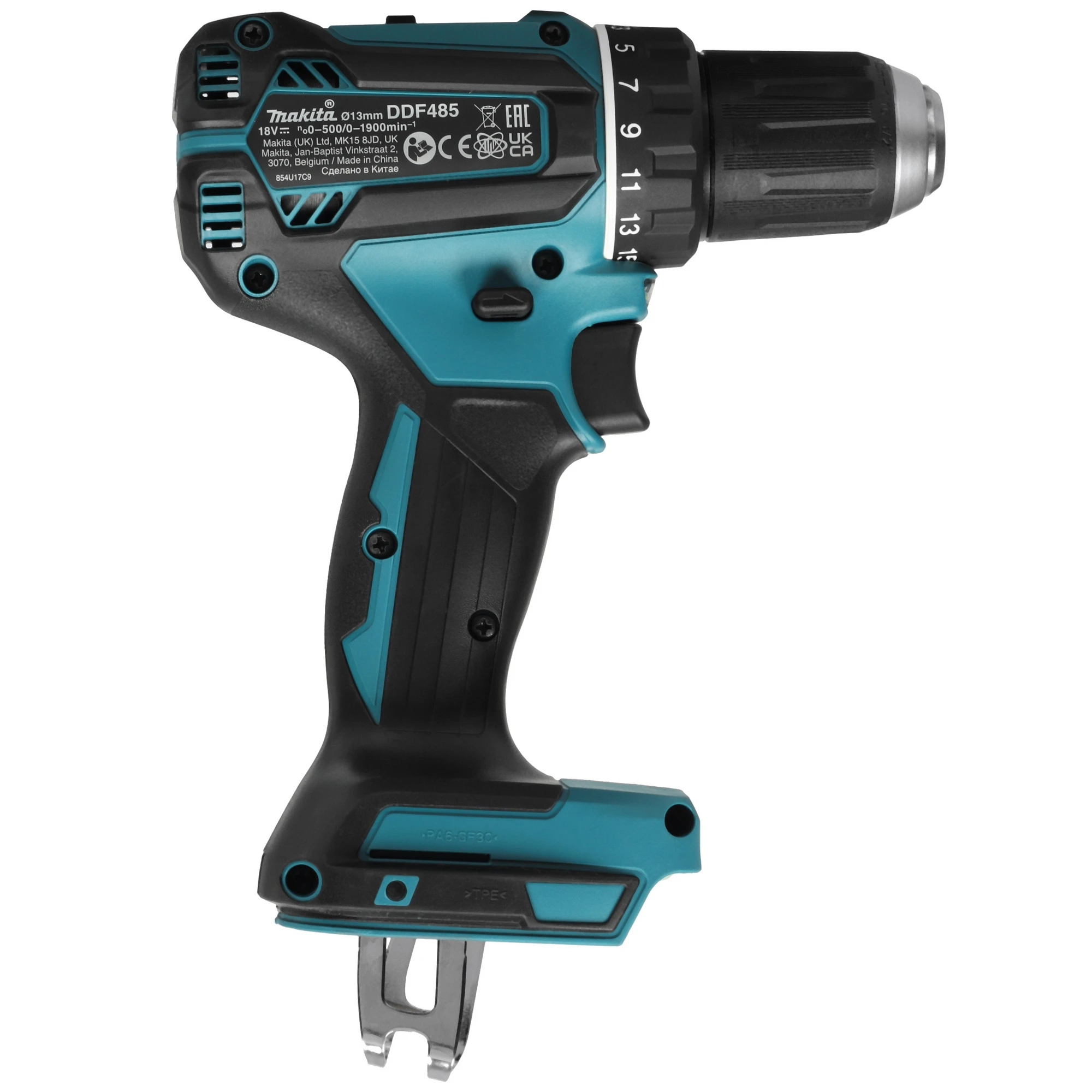 Аккумуляторная дрель-шуруповерт Makita DDF485Z, 18 В, 50 Нм, б/а  детальное изображение - 2