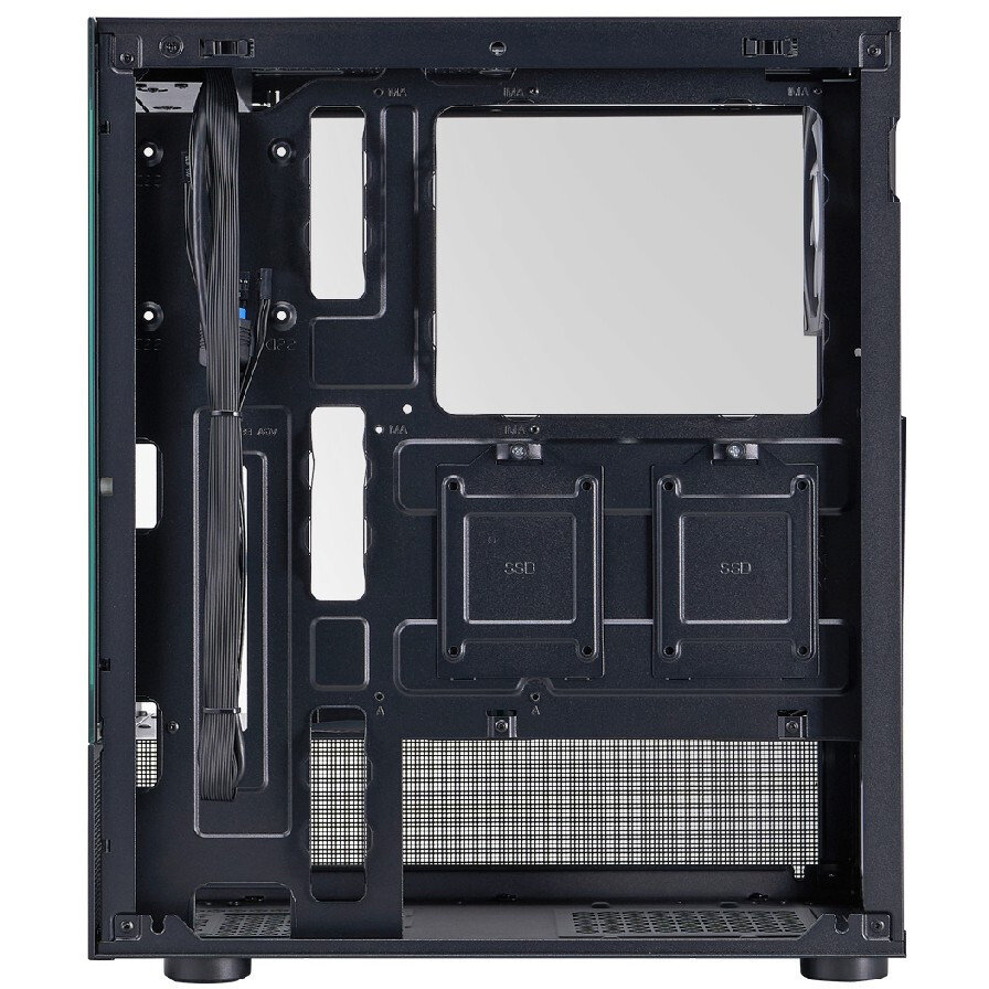Корпус 1STPLAYER MIKU Mi7-A ARGB (Mi7-A-BK-2FC7R-1FC7), Черный  детальное изображение - 5