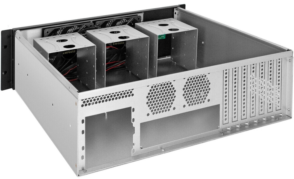 Серверный корпус ExeGate Pro 3U450-12/2U-400ADS, 400 Вт, Черный детальное изображение - 2