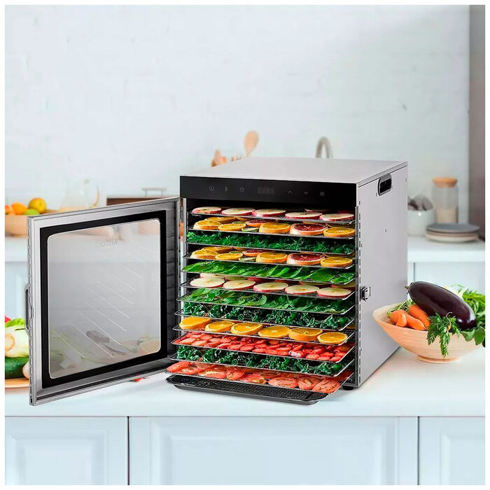 Сушилка для овощей Kitfort КТ-1951, 1000 Вт, Серебристый №2