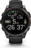 Смарт-часы Garmin Fenix 8 AMOLED Sapphire DLC, 47 мм, угольно-черный, пепельно-черный силиконовый ремешок вариант - 9
