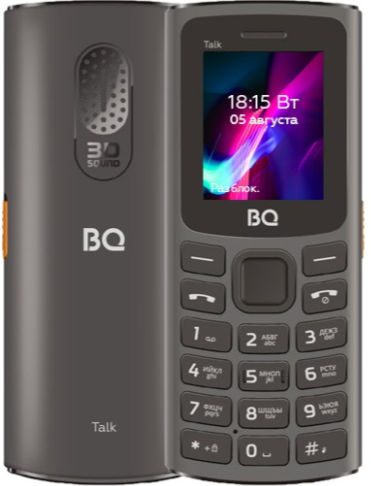 Мобильный телефон BQ 1862 Talk, 64 Мб, Черный, Mini SIM + Nano SIM детальное изображение - 3