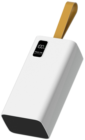 Внешний аккумулятор PERO PB08 (PB08WH), 40000 мАч, Белый детальное изображение - 3