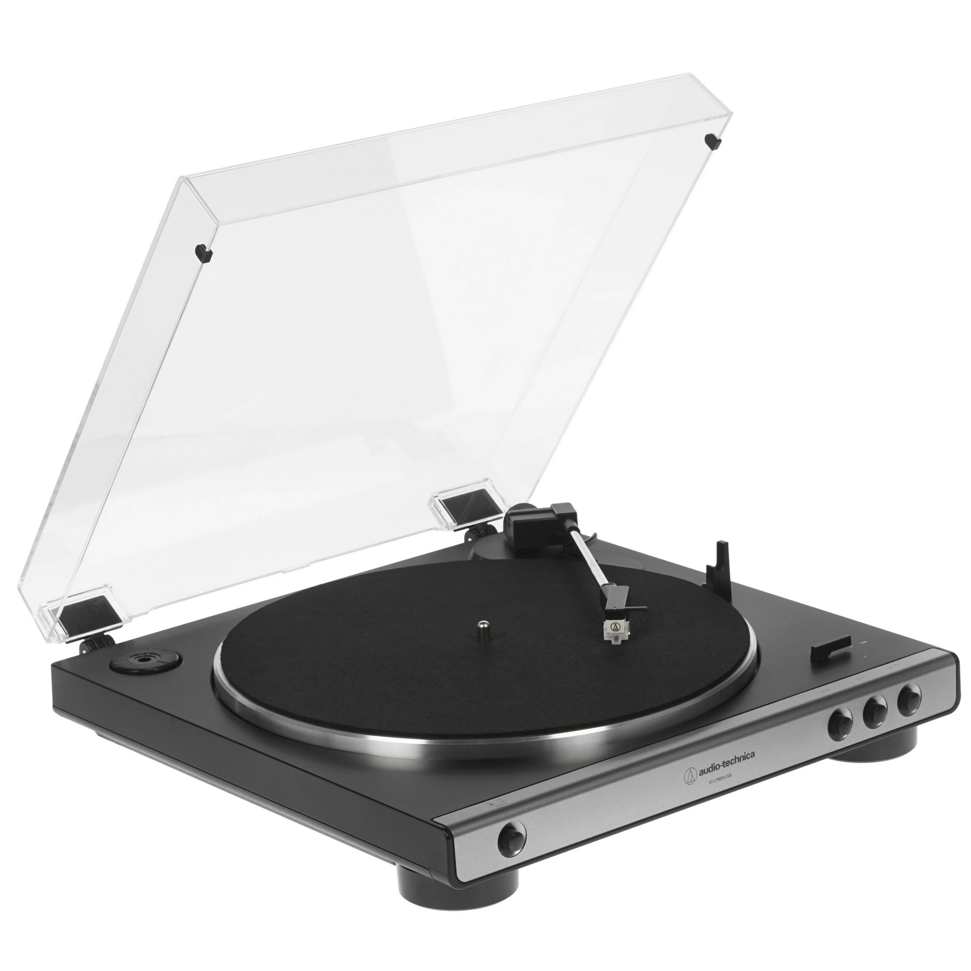 Проигрыватель винила Audio-Technica AT-LP60XUSB Gunmetal, Серебряный детальное изображение - 1