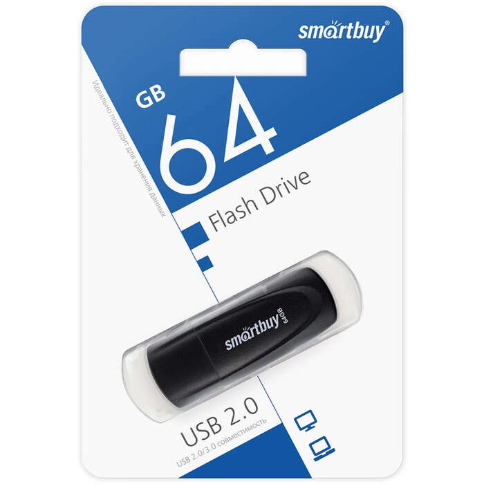 USB Flash накопитель SmartBuy Scout (SB064 ГБ2SCK) 64 ГБ, черный №3