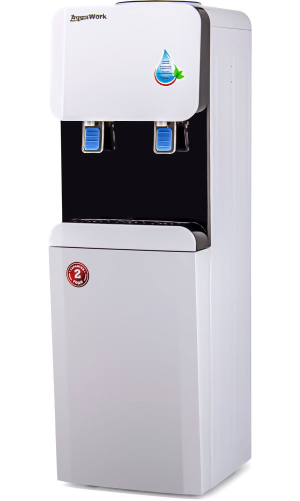 Диспенсер для воды со шкафчиком Aqua Work 105-LWR (24019), Белый/Черный детальное изображение - 1