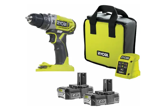 Аккумуляторная дрель-шуруповерт Ryobi ONE+ R18PD2-220S 5133004459, 18 В, 40 Нм, 2 А·ч  №4