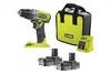 Аккумуляторная дрель-шуруповерт Ryobi ONE+ R18PD2-220S 5133004459, 18 В, 40 Нм, 2 А·ч  вариант - 4