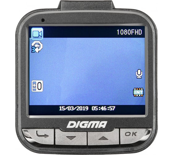 Видеорегистратор DIGMA FreeDrive 206 Night FHD, 1920x1080 Full HD dpi, MicroSD, 64 ГБ, Черный детальное изображение - 4
