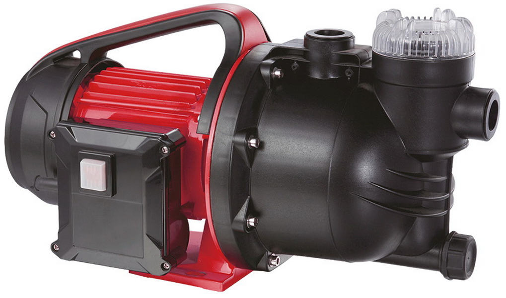 Насос вихревой центробежный Edon EPW 1200, 76.7 л/мин, 25 мм, напор 45 м, d=25 мм, 1200 Вт, Красный детальное изображение - 1