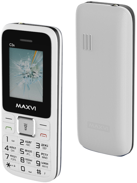 Мобильный телефон MAXVI C3n, 32 Мб, Черный, Dual mini-SIM детальное изображение - 1