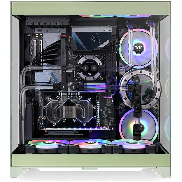 Корпус Thermaltake CTE E550 TG Matcha Green (CA-1Z8-00MEWN-00), Зеленый детальное изображение - 5