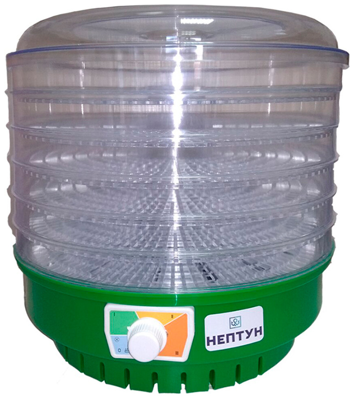 Сушилка для овощей и фруктов Нептун 5-01, 660 Вт, Зеленый №1
