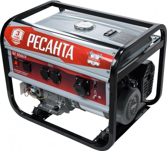 Генератор бензиновый Ресанта БГ 9500 Р 64/1/53, 7.5 кВт, Серый детальное изображение - 3
