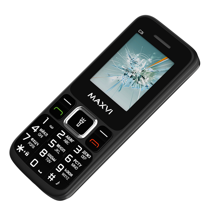 Мобильный телефон MAXVI C3i (без З\У), 32 Мб, Черный, Dual mini-SIM детальное изображение - 9