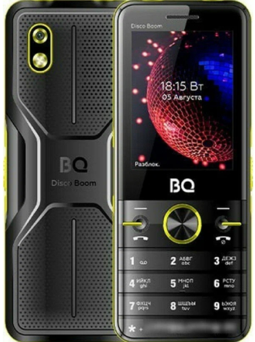 Мобильный телефон BQ 2842 Disco Boom, 32 Мб, Черный/Желтый, Dual mini-SIM детальное изображение - 1