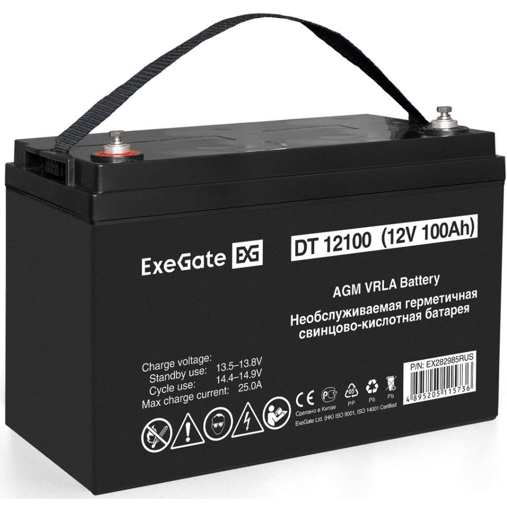 ИБП ExeGate IdealSine SR-1000.LCD.2SH + DT 12100 (100Ач) детальное изображение - 7