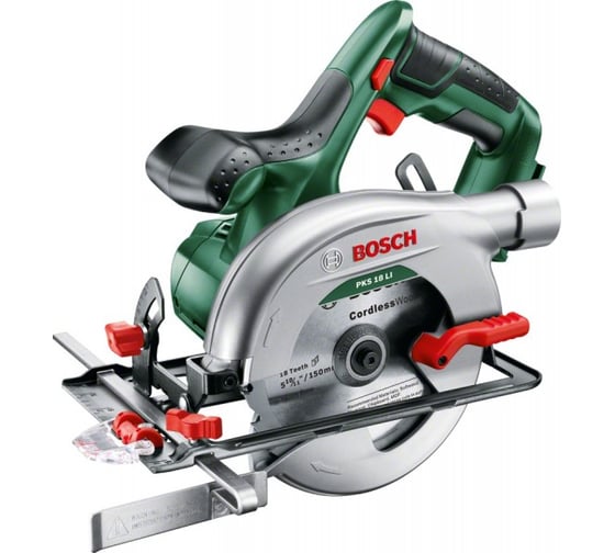 Аккумуляторная дисковая пила BOSCH PKS 18 LI, 150 мм, 3800 об/мин детальное изображение - 1