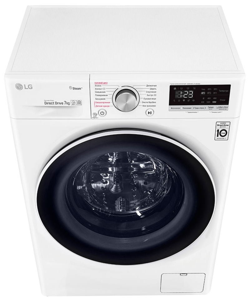 Стиральная машина LG AI DD F2V5HS0W, Белый детальное изображение - 6
