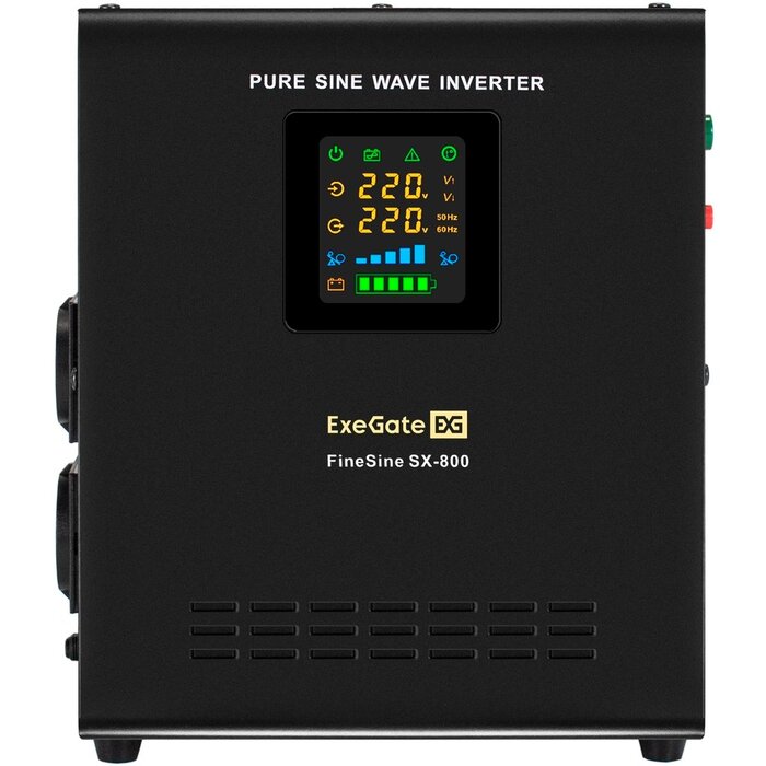 ИБП ExeGate FineSine SX-800.LCD.AVR.2SH + DT 12120 (120Ач) + батарея №3