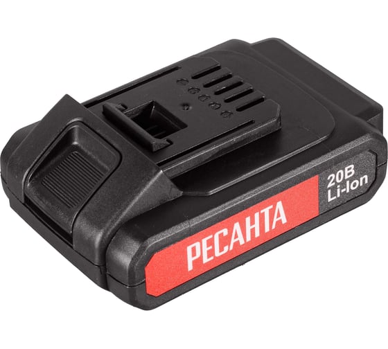 Аккумуляторная дрель-шуруповерт Ресанта ДА-20-2ЛК-Б 75/14/10, 20 В, 55 Нм, 2 А·ч детальное изображение - 6
