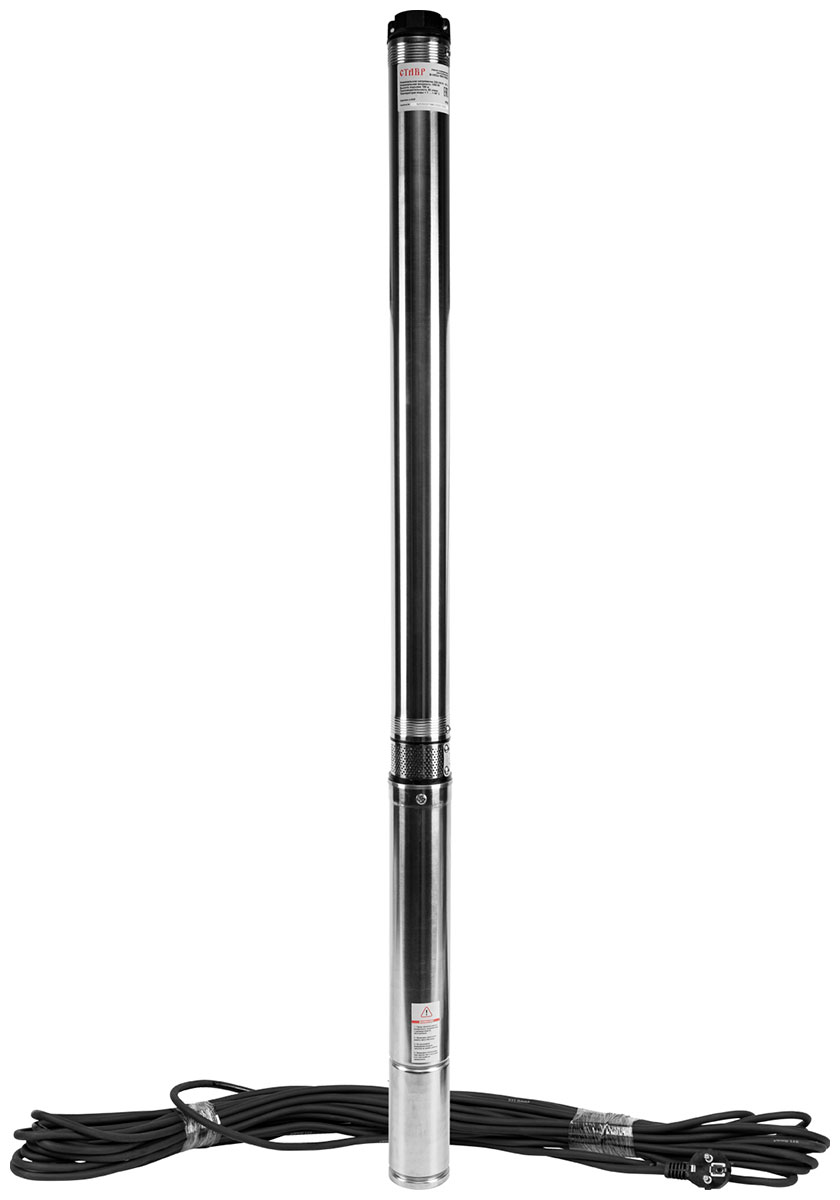 Насос скважинный центробежный Ставр 3-НСЦ-100/1000, 55 л/мин, 32 мм, напор 100 м, d=76 мм, 1000 Вт, Серый детальное изображение - 1