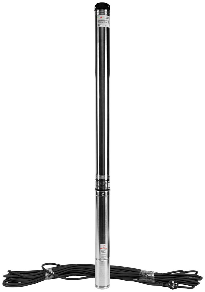 Насос скважинный центробежный Ставр 3-НСЦ-100/1000, 55 л/мин, 32 мм, напор 100 м, d=76 мм, 1000 Вт, Серый №1