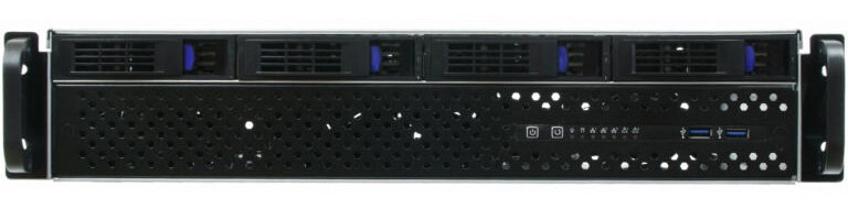 Серверный корпус Procase ES204XS-SATA3-B-0, без БП, Черный детальное изображение - 2