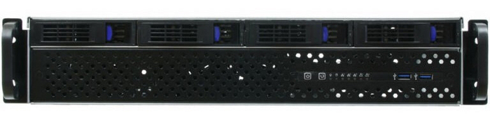 Серверный корпус Procase ES204XS-SATA3-B-0, без БП, Черный №2