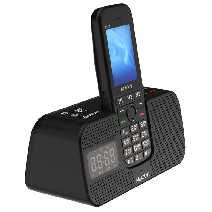Мобильный телефон MAXVI RT-03 с док-станцией, 32 Мб, Черный, Dual mini-SIM №7
