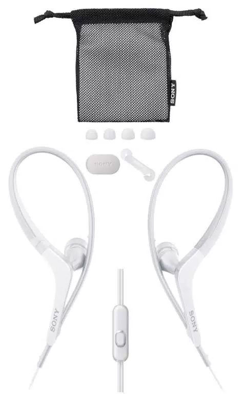 Беспроводные наушники Sony MDR-AS410AP, Белый детальное изображение - 3