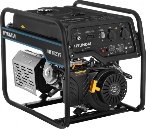 Генератор бензиновый HYUNDAI HHY 5020FE, 4 кВт, Черный детальное изображение - 1