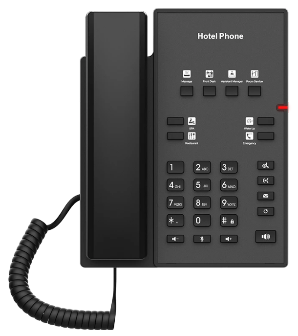 VoIP-телефон Fanvil (Linkvil) H1-2 Wire, Черный детальное изображение - 2