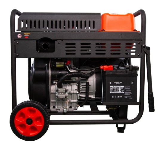 Генератор дизельный с воздушным охлаждением A-iPOWER AD9500EA 20405, открытый, 9 кВт, Черный детальное изображение - 3